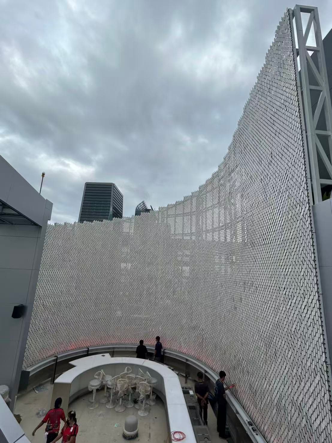 SO Bangkok Hotel curved wind-driven kinetic facade