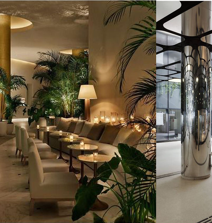 Decorative stainless steel column cladding reference
