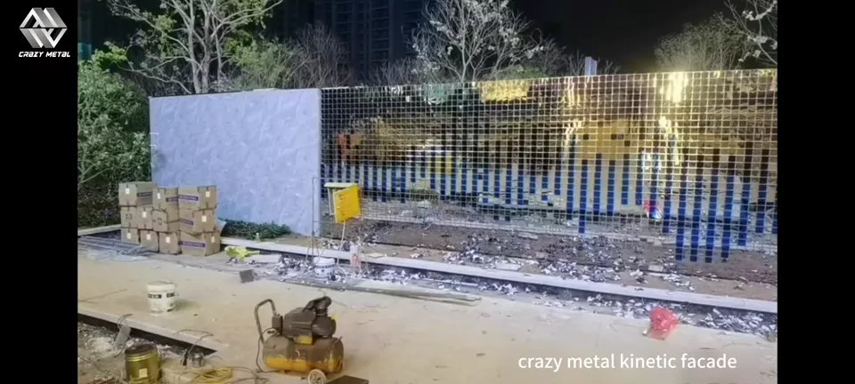 Kinetic Facade Installation Record kinetic facade video