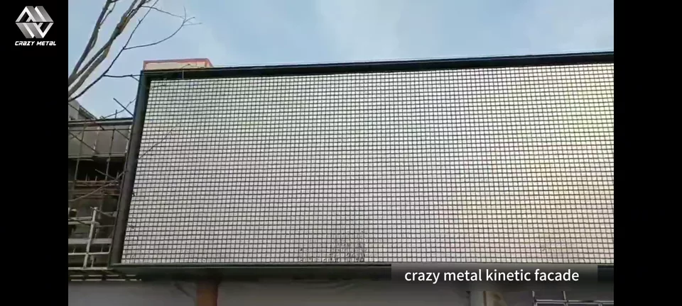 Kinetic Facade Installation Record kinetic facade video