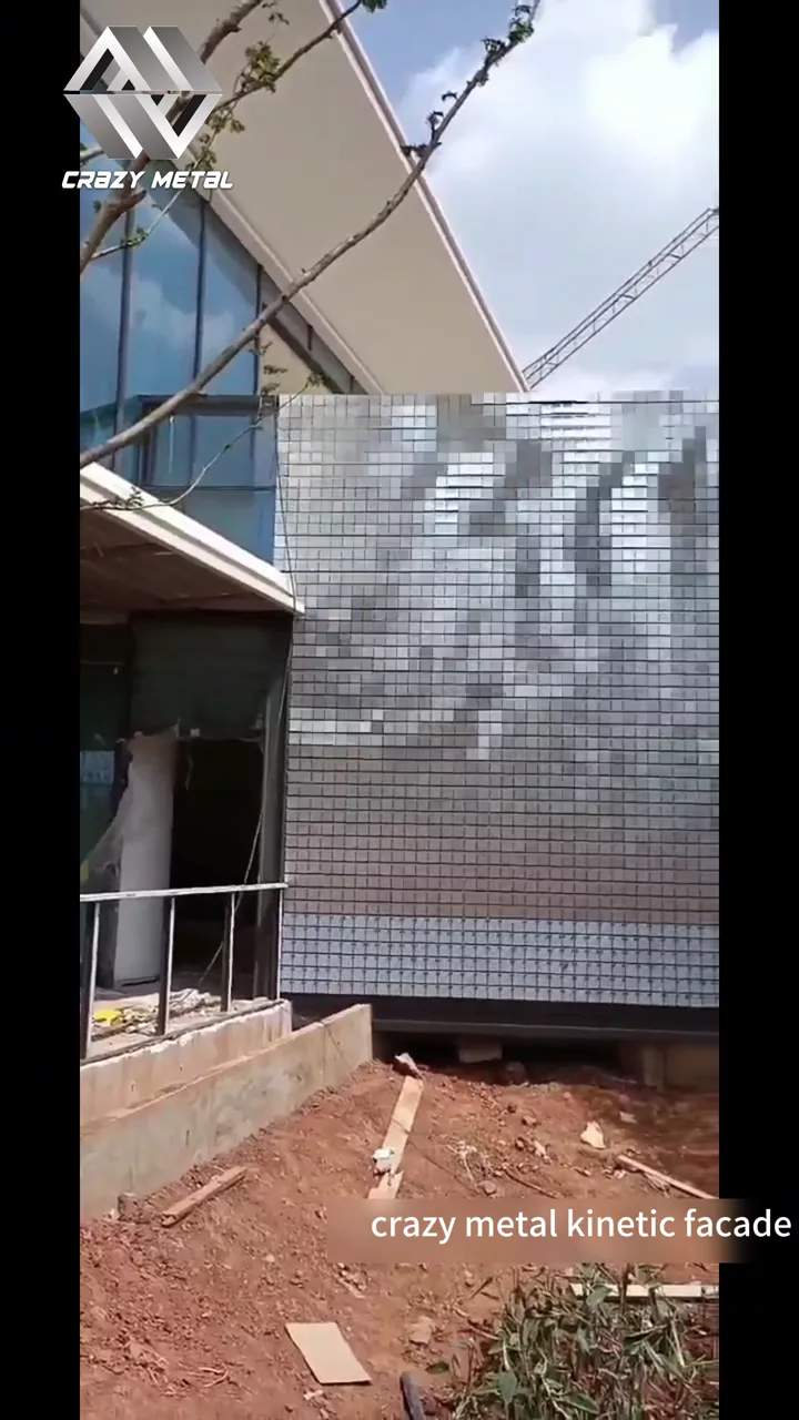 Kinetic Facade Installation Record kinetic facade video