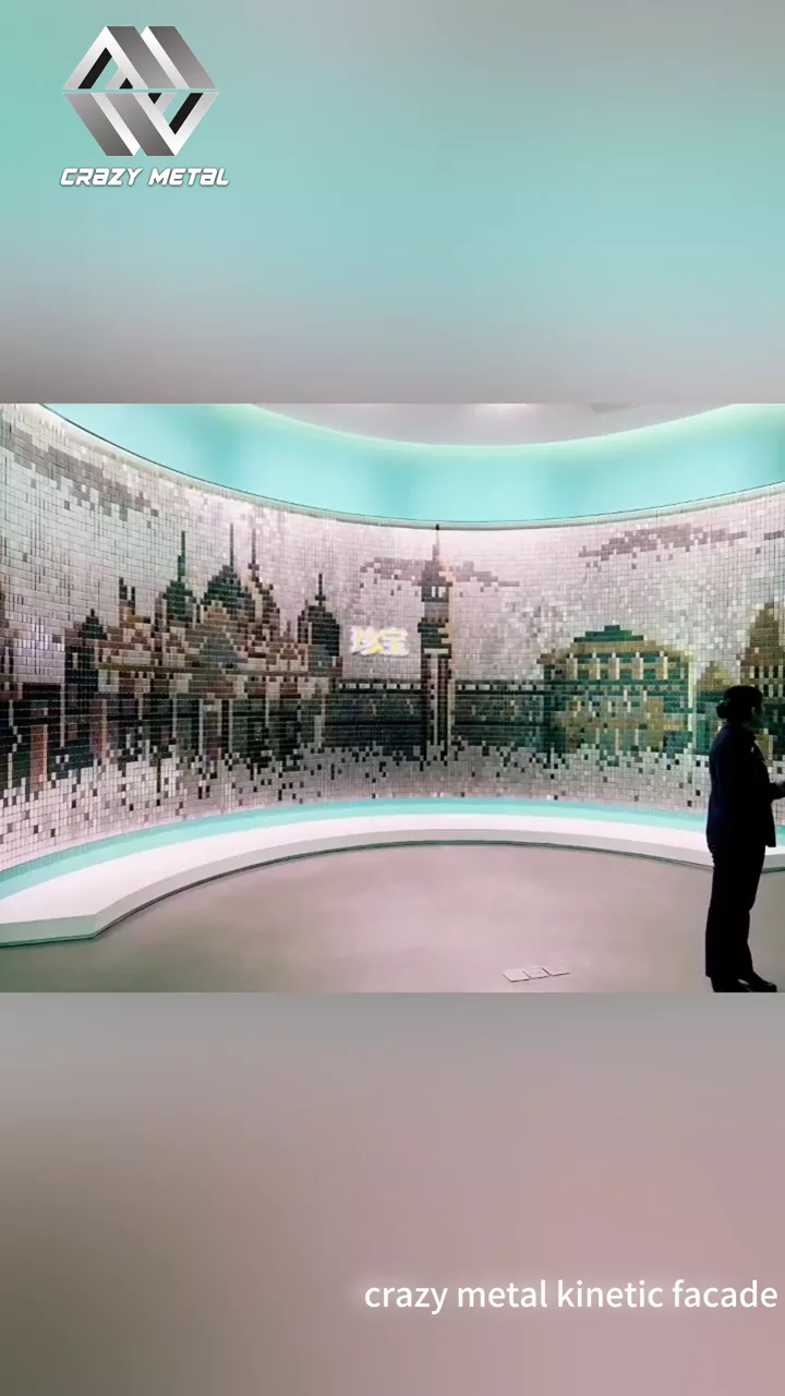 Completed Kinetic Facade Application kinetic facade video