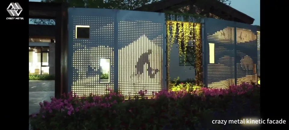 Completed Kinetic Facade Application kinetic facade video