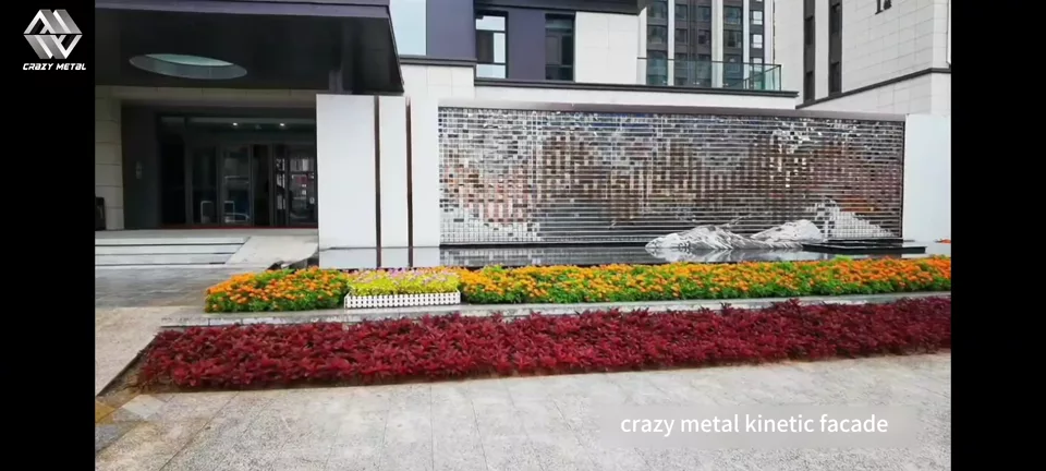 Completed Kinetic Facade Application kinetic facade video