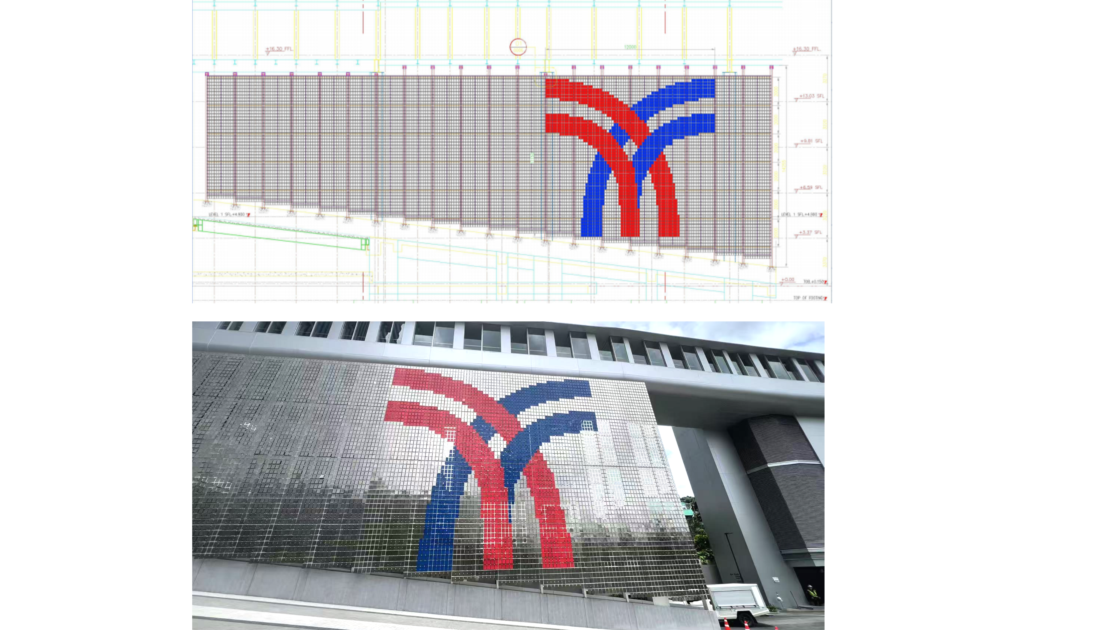 Bangkok Mochit Complex kinetic facade project media